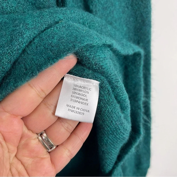 Tularosa Wool Mohair Blend Simply Sweater Green Size Small - Picture 10 of 10